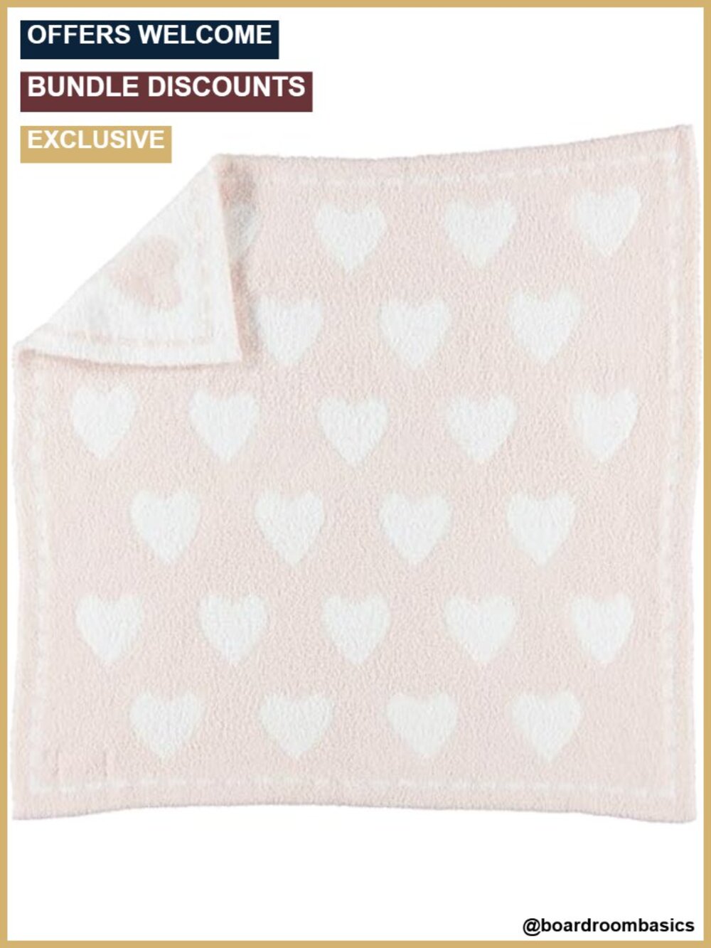 CozyChic Dream Receiving Blanket 30x30 Polyester Microfiber Reversible